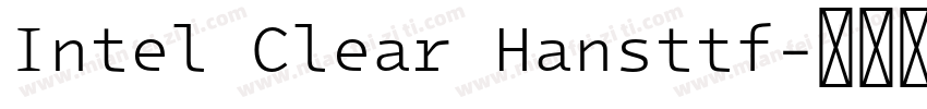 Intel Clear Hansttf字体转换
